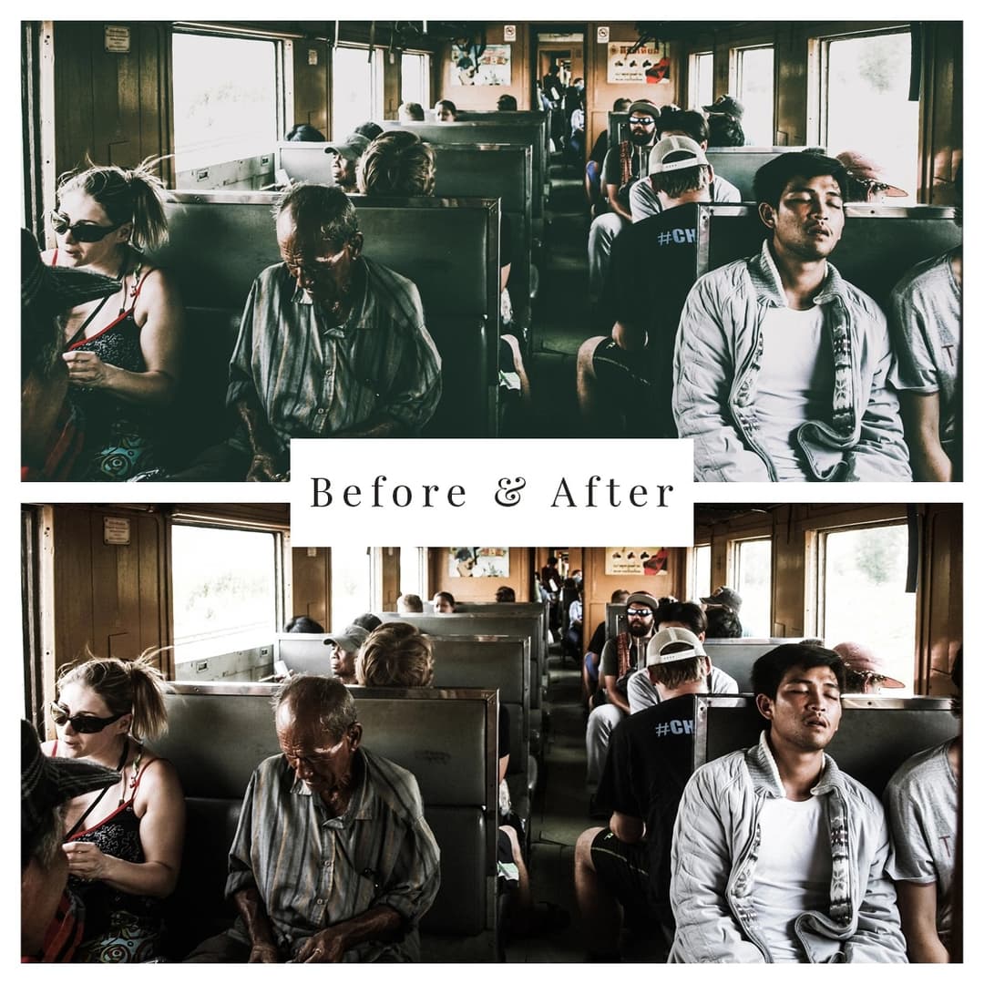 People sitting and sleeping on a bus.