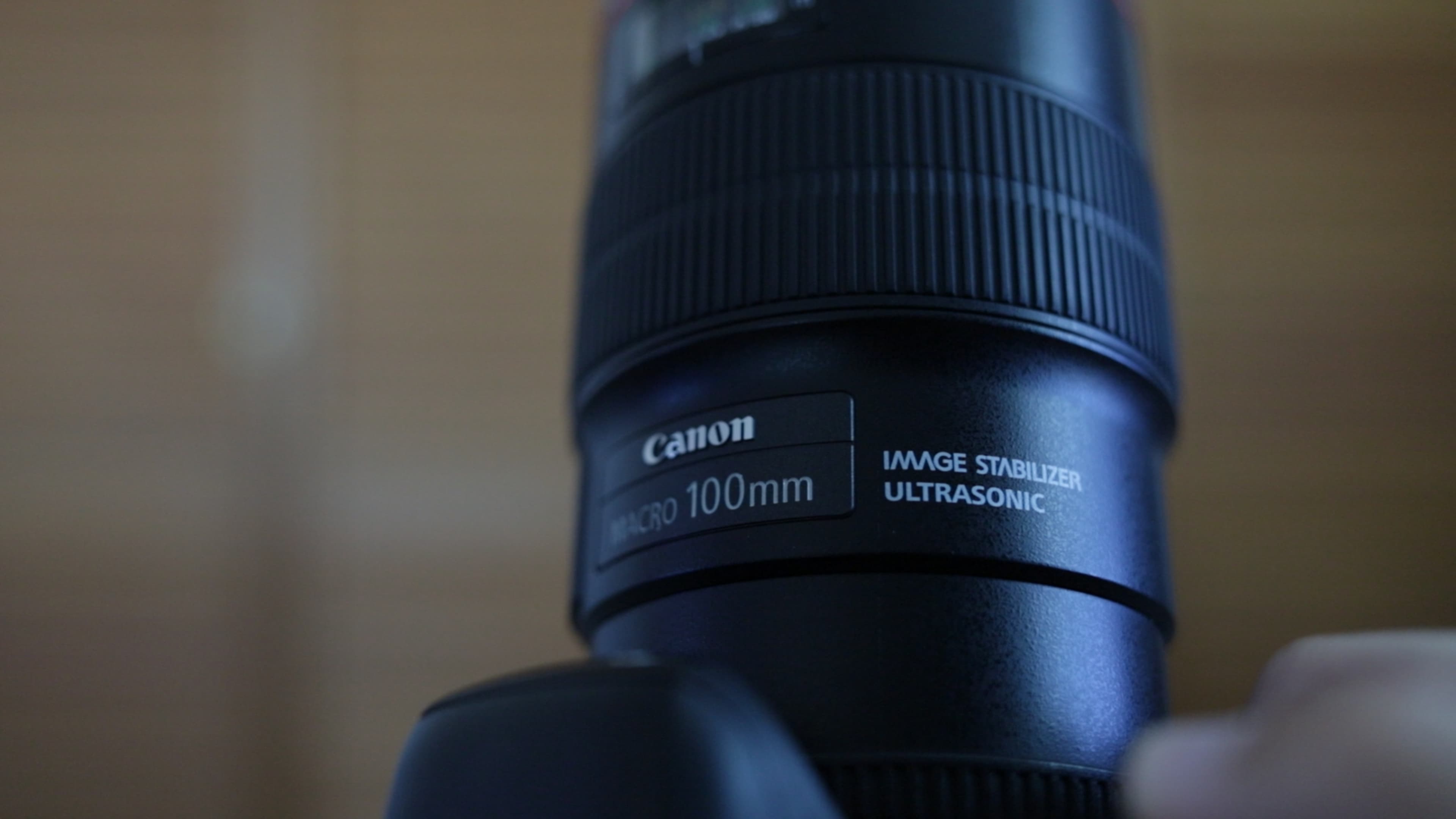 Canon EF 100mm EF 2.8L using autofocus motor.