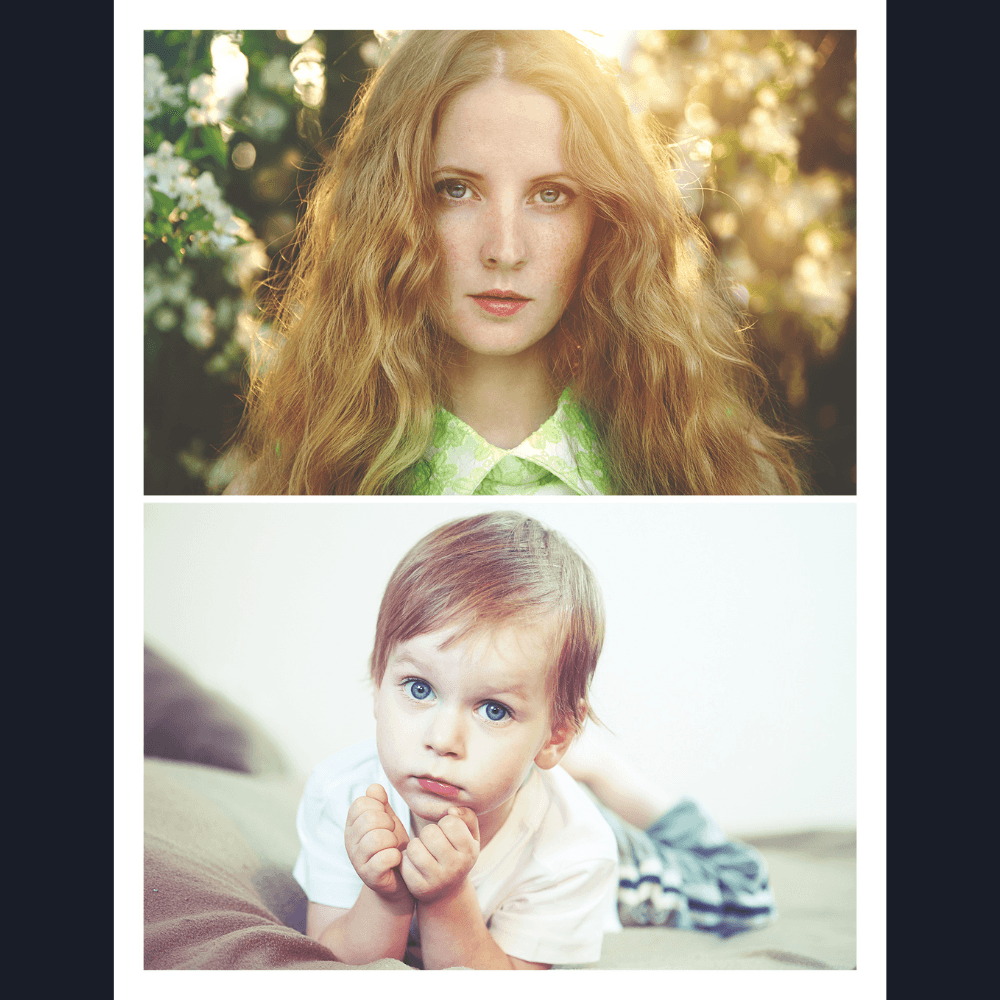 Woman and a baby.