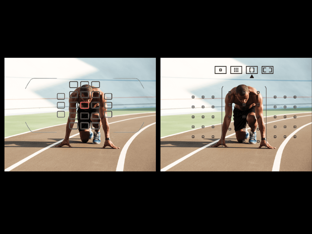 Using Dynamic Area AF and Zone AF on runner.