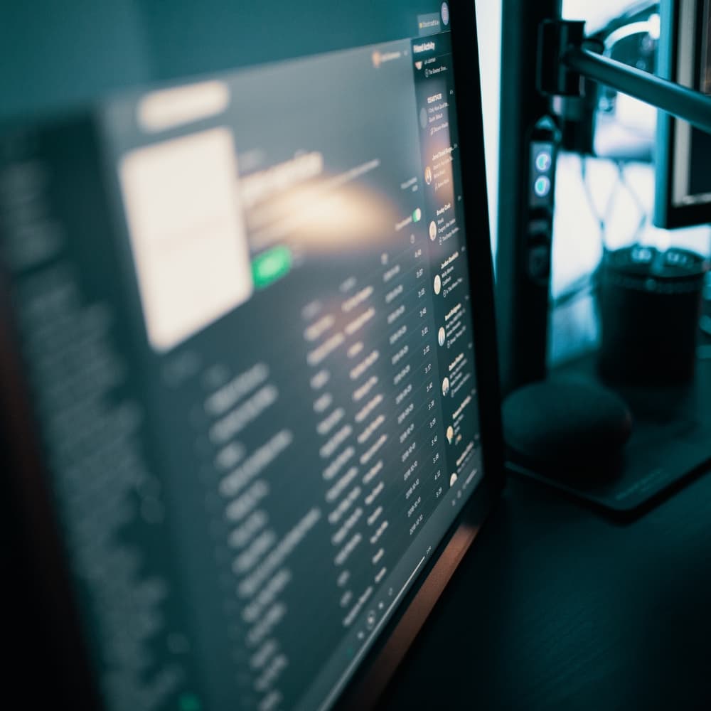 Computer screen with downloadables on it.