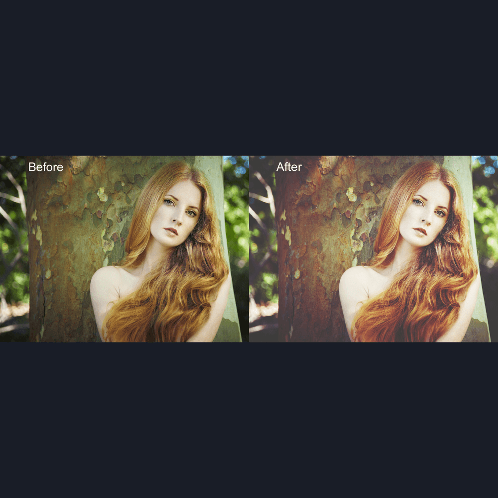 Redhead woman.