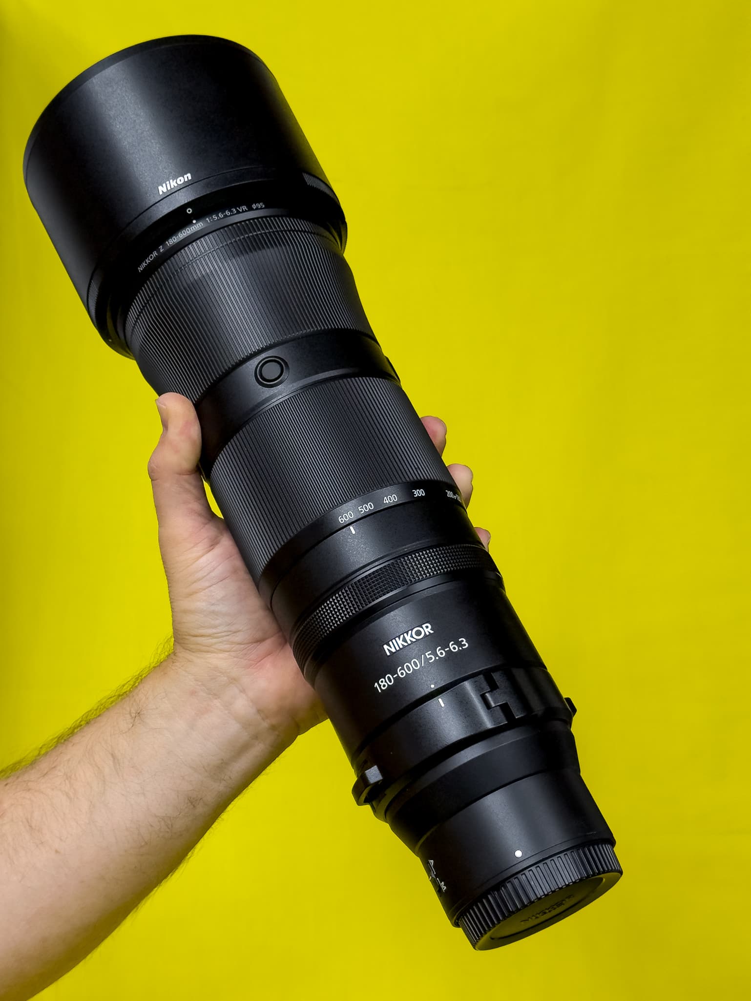Profile shot of the Nikon Z 180-600mm f/5.6-6.3 VR