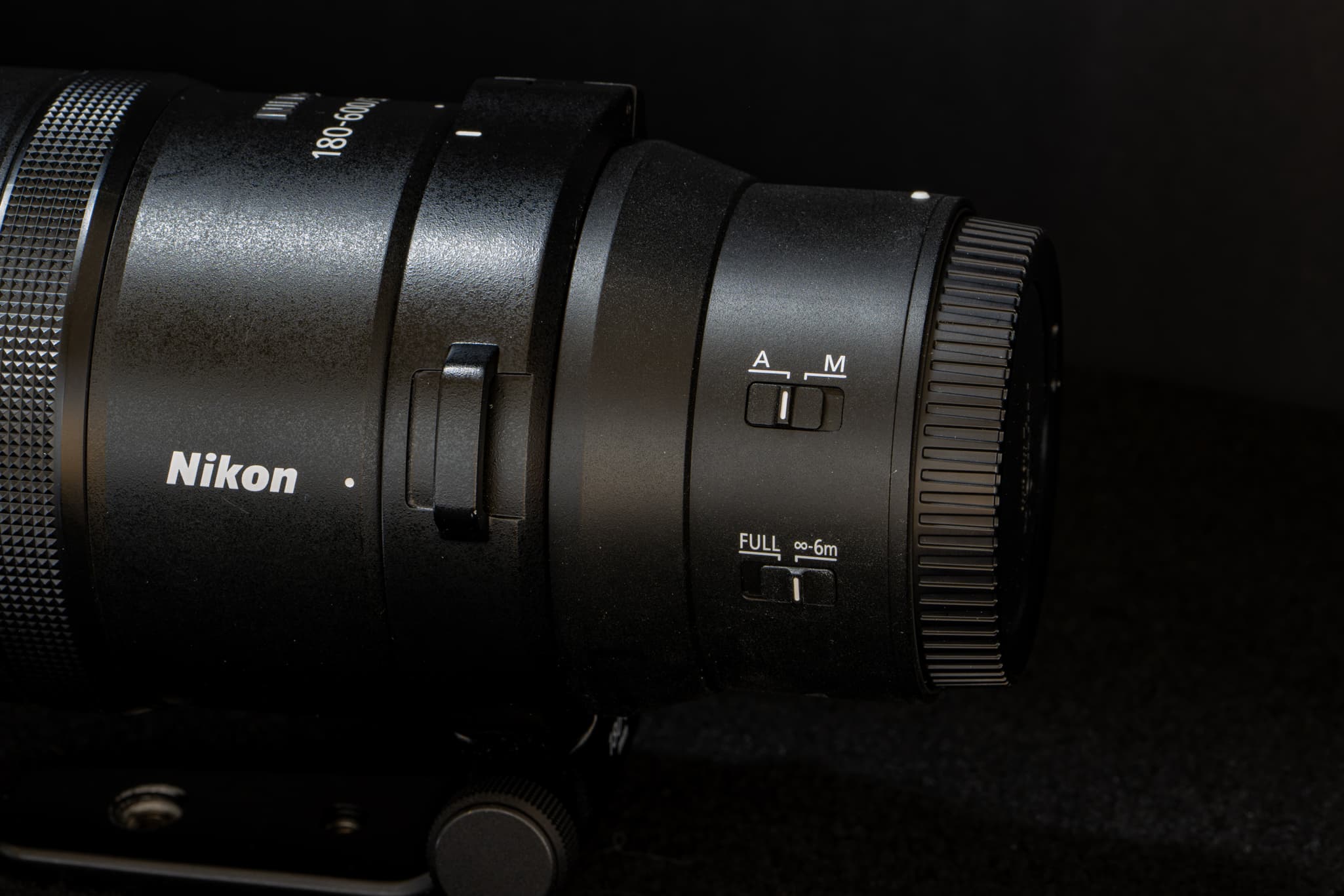 Tactile switch panel on Nikon Z 180-600mm f/5.6-6.3 VR