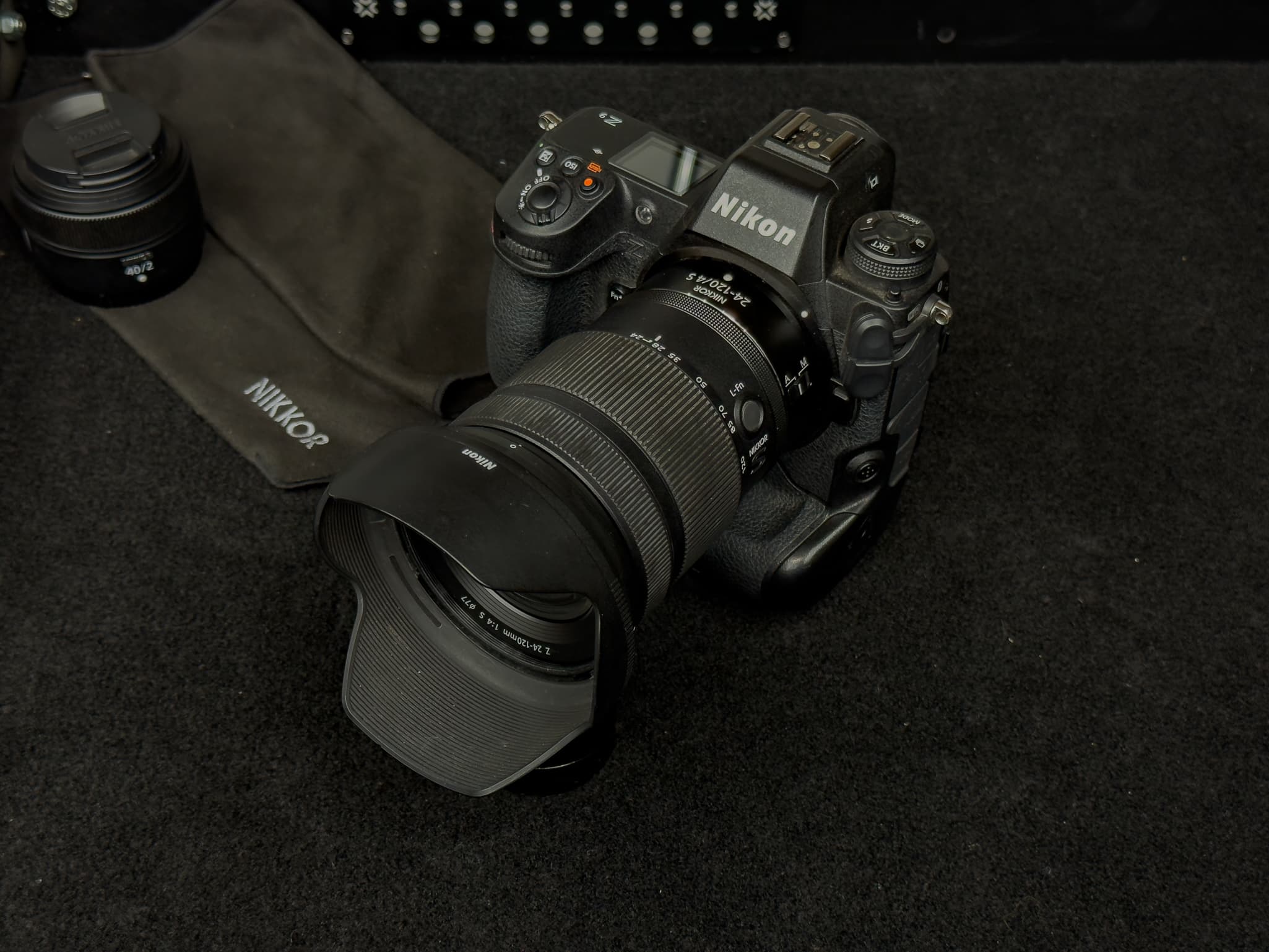The Nikon Z 24-120mm f/4 S mounted to an advanced or professional Nikon body to demonstrate its balanced proportions as a versatile, premium all-in-one mid-range zoom