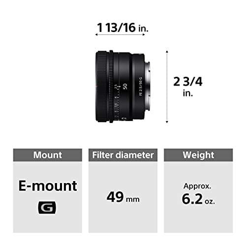 Variant image 11 of Sony FE 50mm F2.5 G