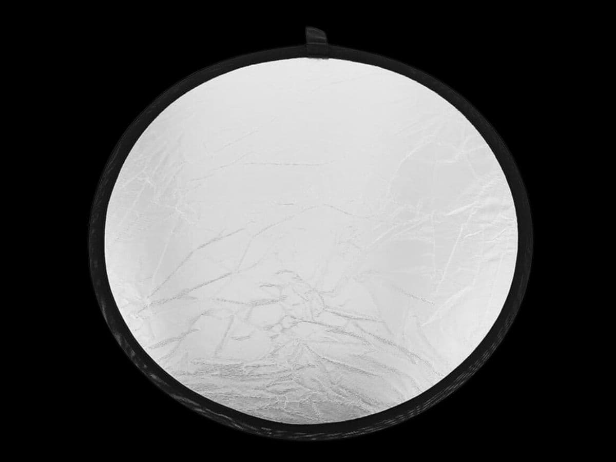 A reflector board on black background.