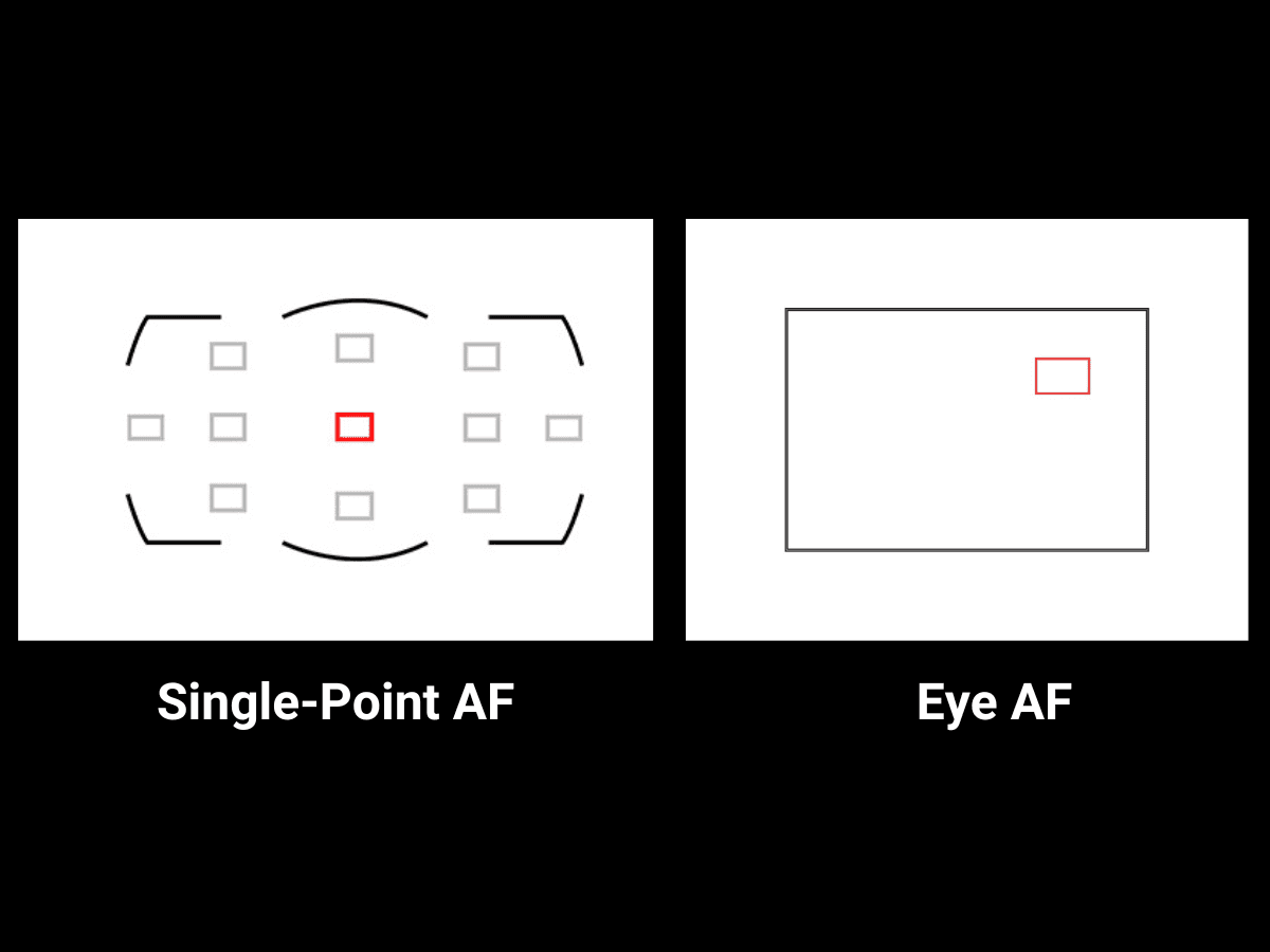 Single-Point AF and Eye AF.