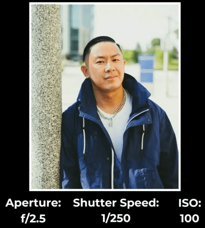Man standing under streetlight.