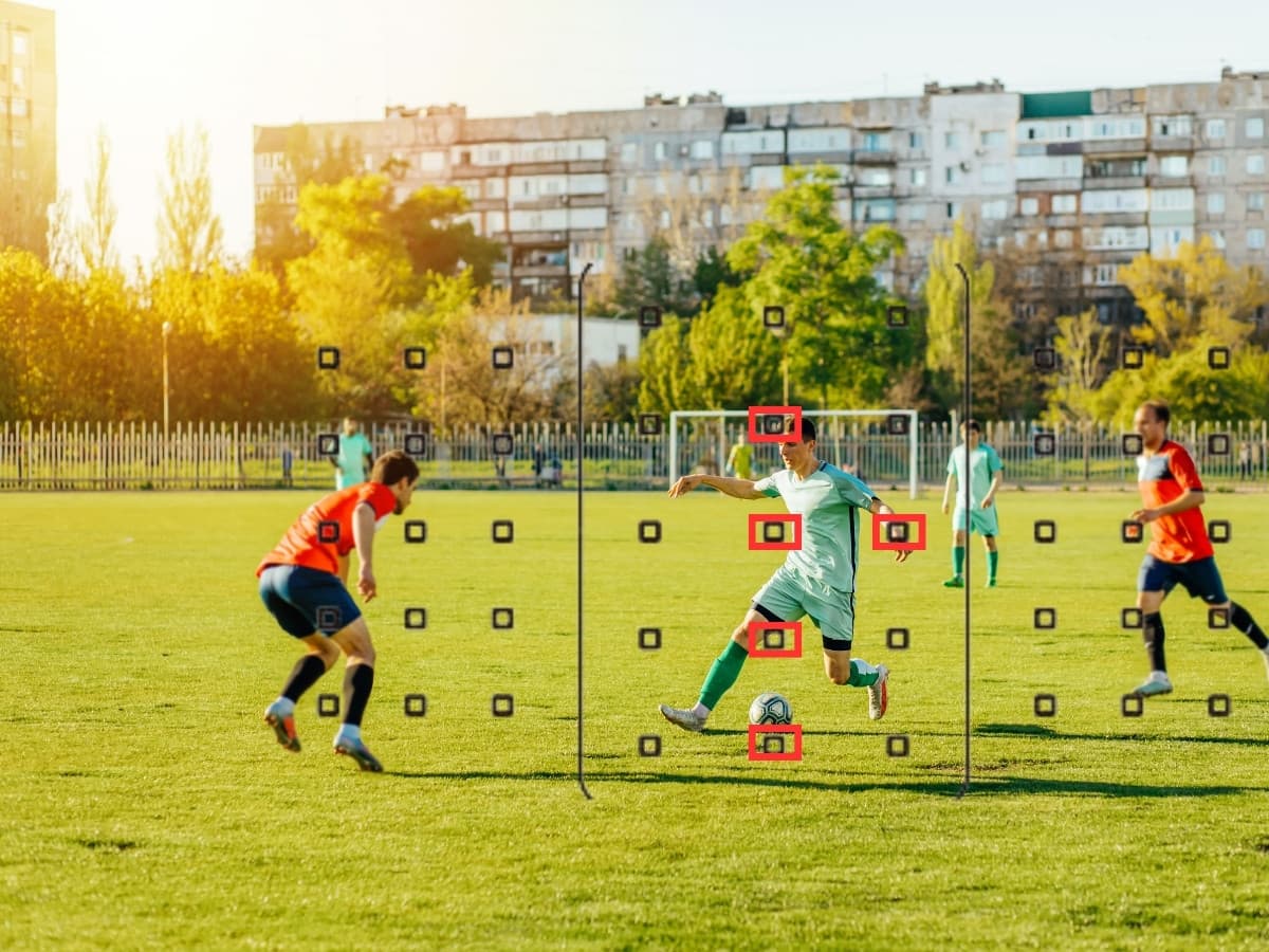 Using Zone AF on soccer players.