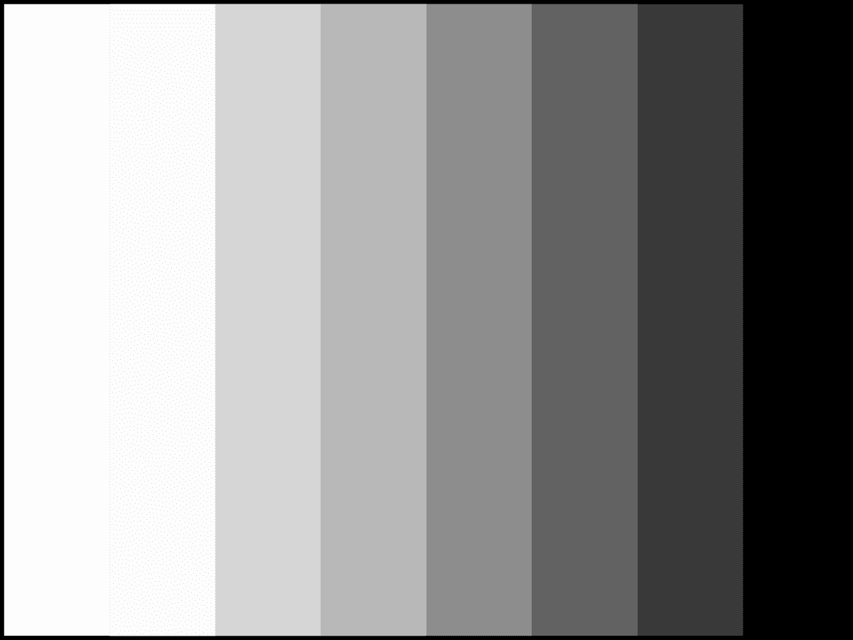 Black and white gradient - soft light Graphic showing a gradient of black to white for soft light.