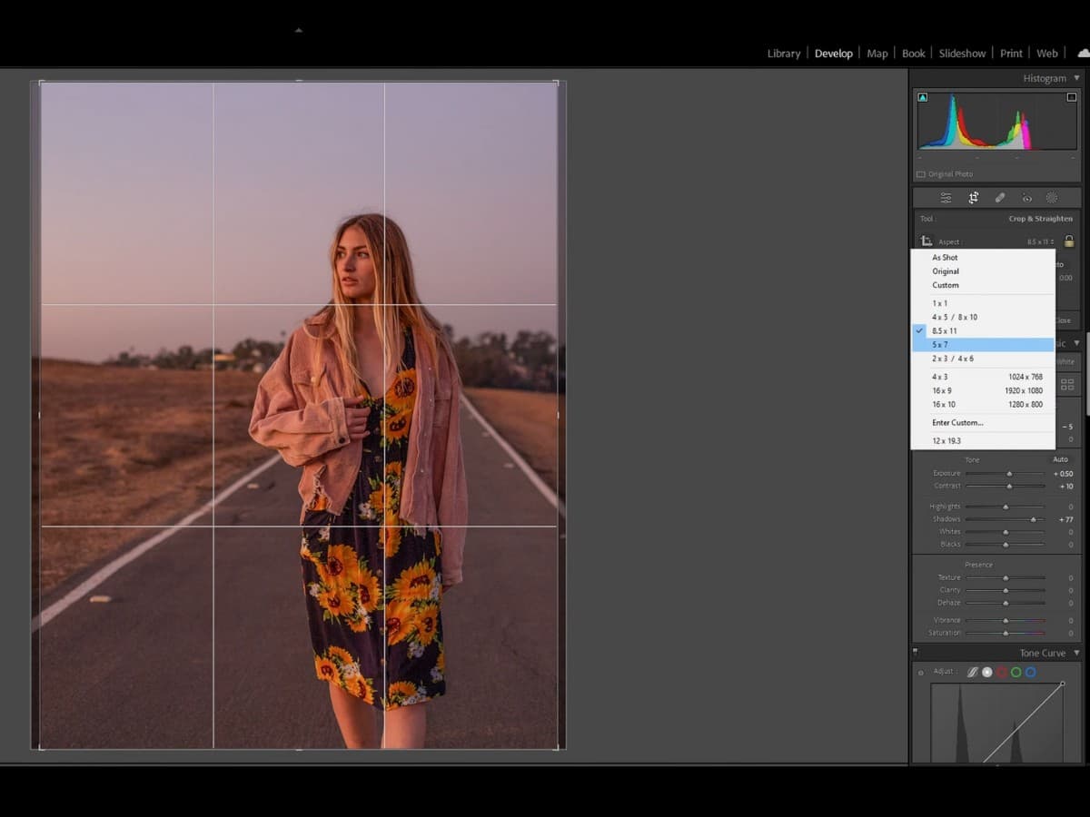 Cropping to enhance leading lines Cropping in Lightroom to enhance leading lines.