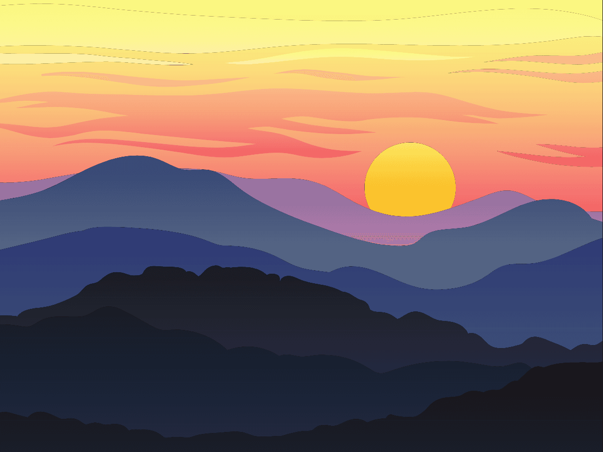 Golden hour - after sunrise and before sunset Graphic of golden hour time.