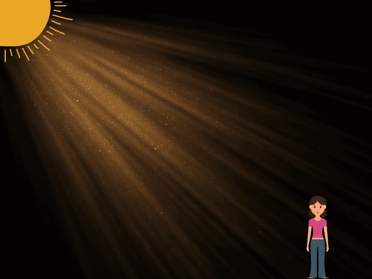 Golden hour Graphic of woman standing with sun during golden hour.