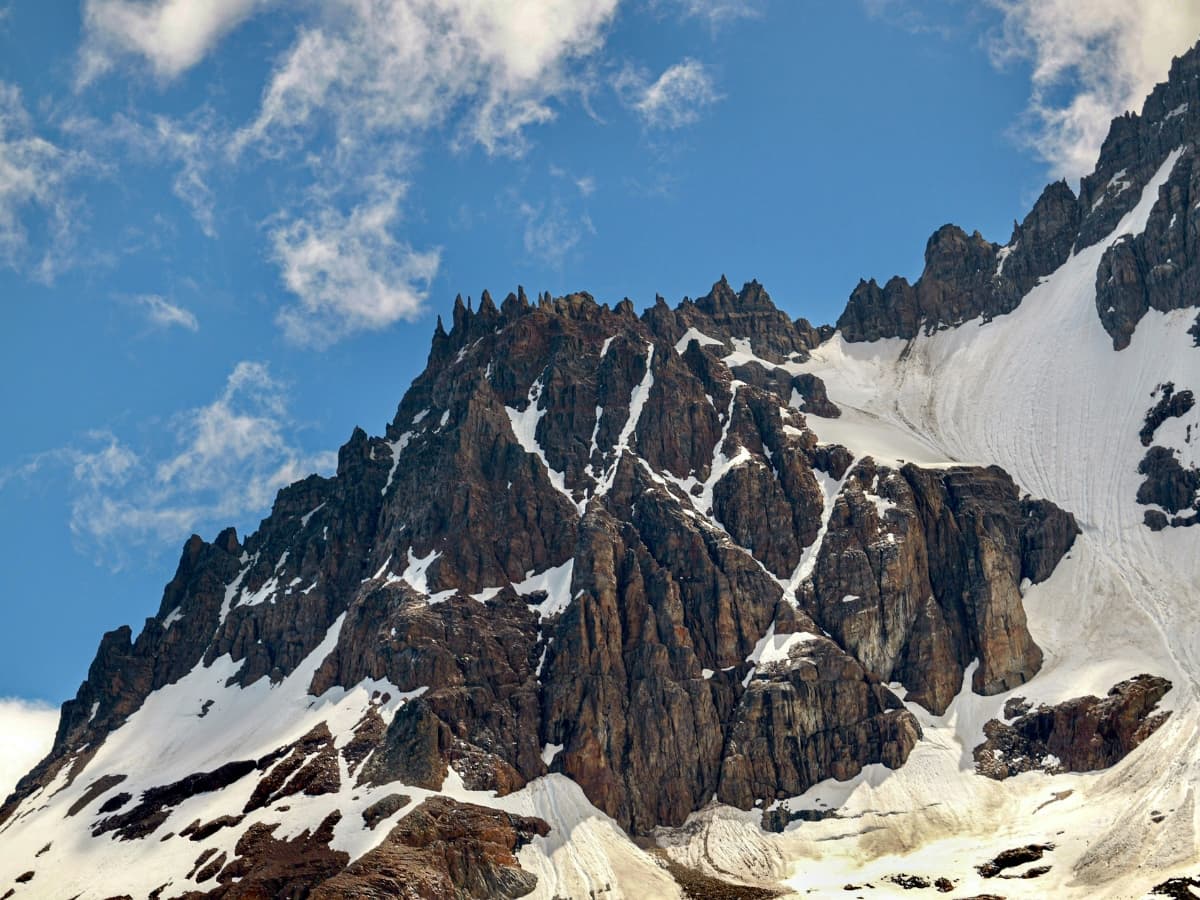 Landscape using narrow aperture Snowy mountains landscape using narrow aperture.
