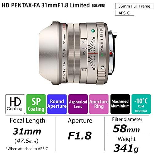 Variant image 0 of Pentax HD FA 31mm F1.8 Limited