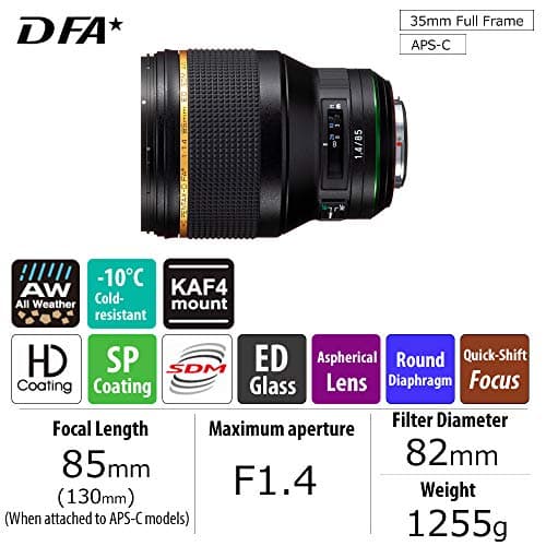 Variant image 0 of Pentax HD Pentax-D FA* 85mm F1.4 SDM AW