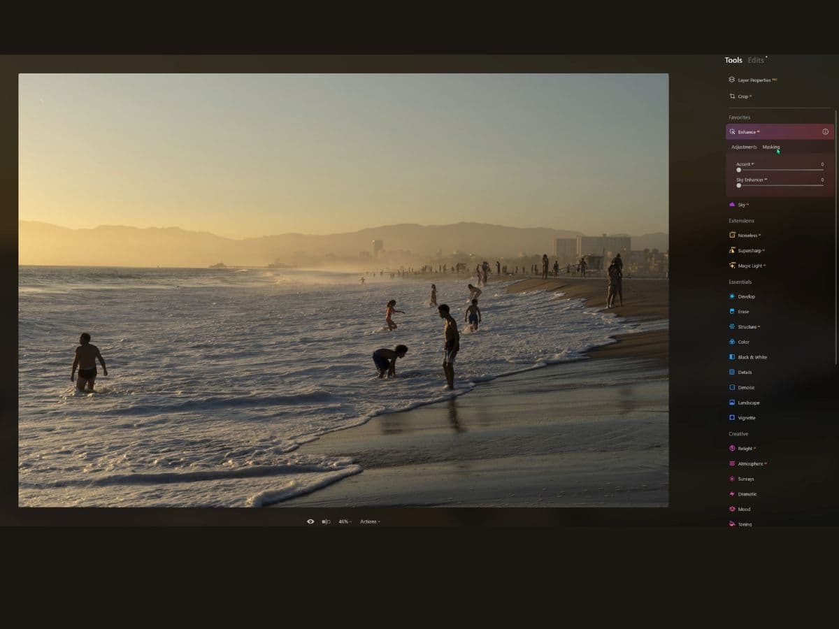Before Enhancer AI Luminar Neo before Enhancer AI edits.