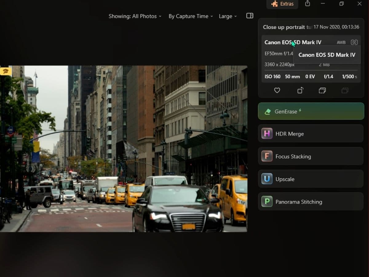 Luminar Neo metadata Luminar Neo adding metadata.