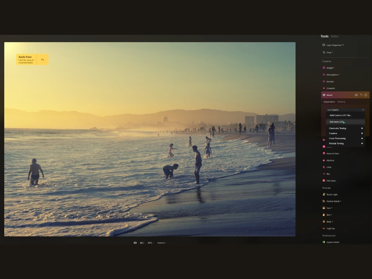 Luminar Neo mood tool Luminar Neo mood tool.