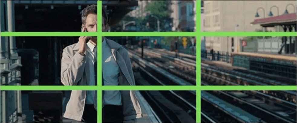 Secret Life of Walter Mitty using rule of thirds Scene from Secret Life of Walter Mitty movie using rule of thirds.