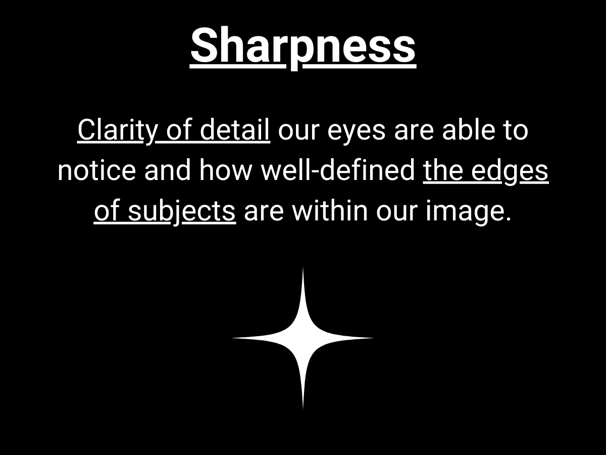 Sharpness definition in photography Graphic of definition of sharpness.