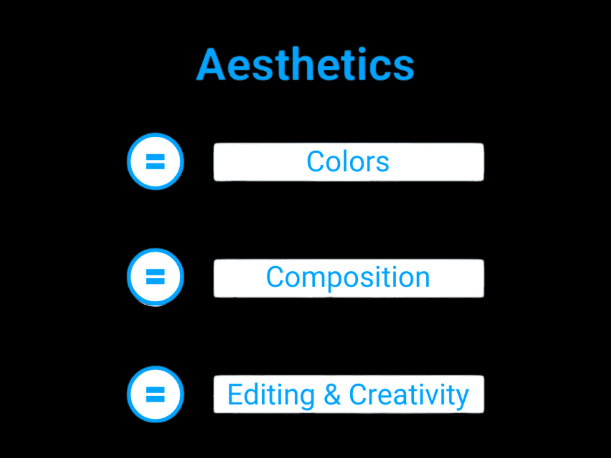 What makes something aesthetic Graphic showing what makes something aesthetic.